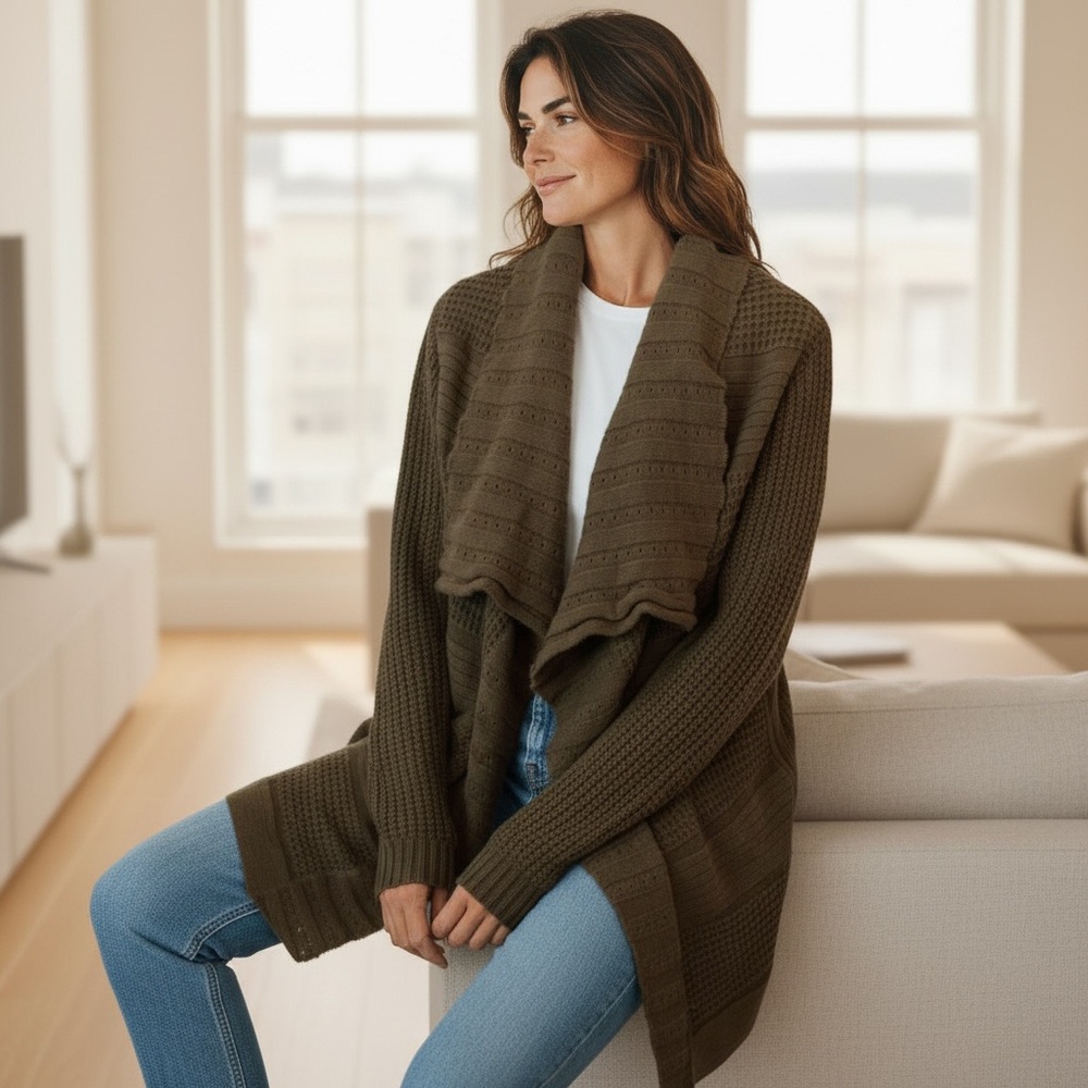 Daytrip Olive Knit Cardigan